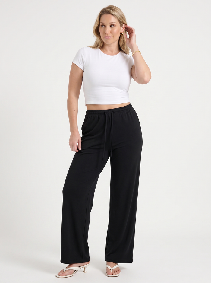 Kendra Pantalon Large À Cordon De Serrage