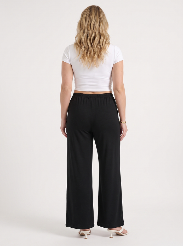 Kendra Pantalon Large À Cordon De Serrage