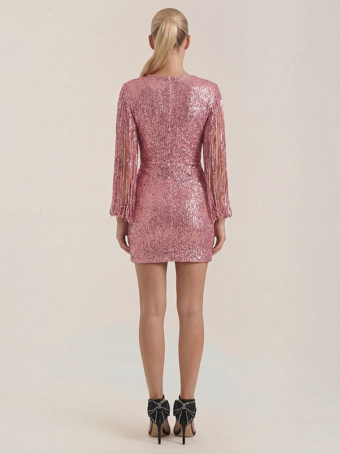 Marlene Robe Courte À Paillettes