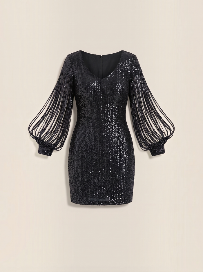 Marlene Robe Courte À Paillettes