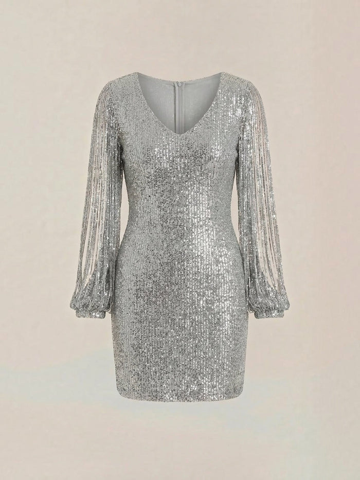 Marlene Robe Courte À Paillettes