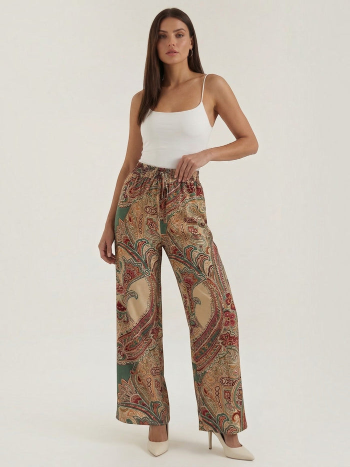 Pam Pantalon À Imprimé Paisley