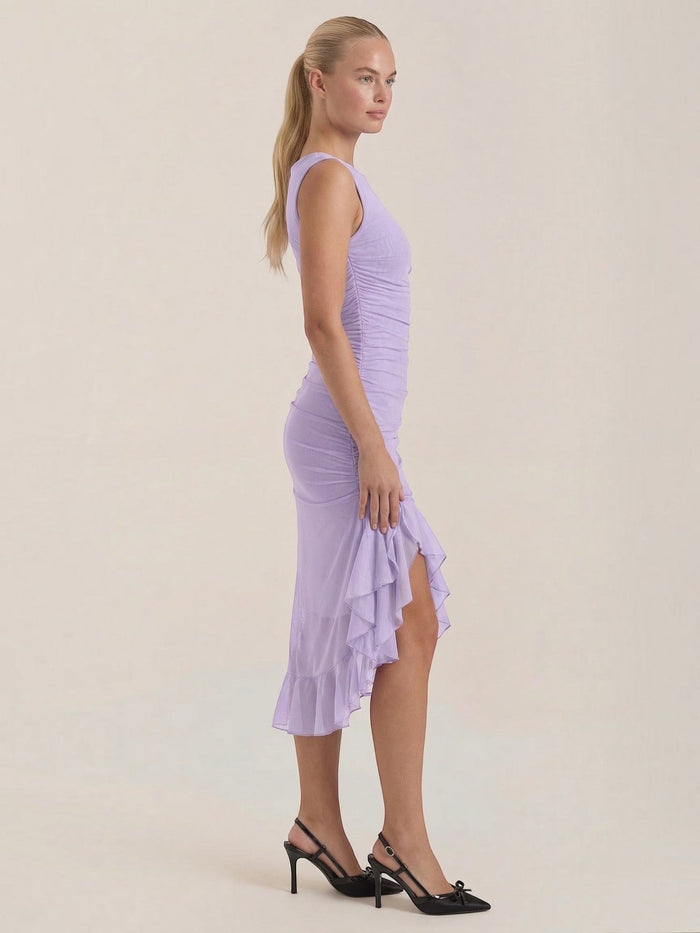 Ramona Robe Midi À Volants