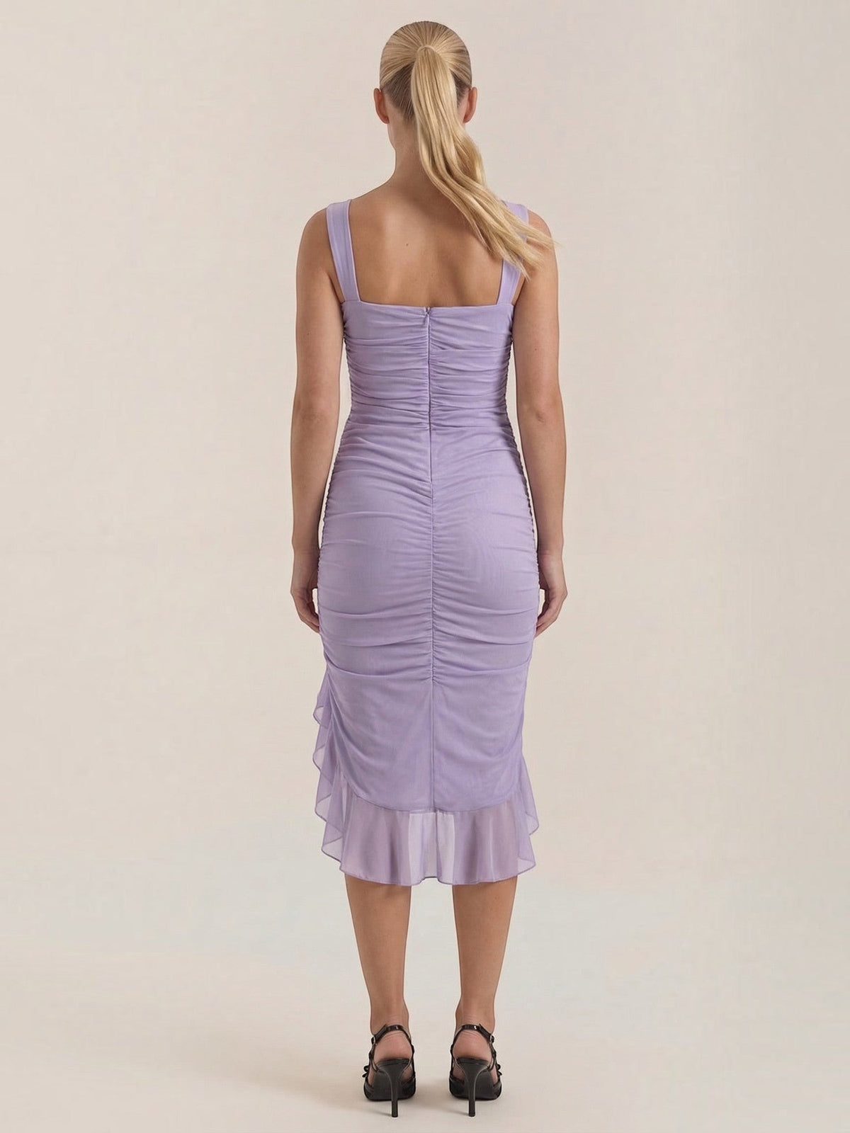 Ramona Robe Midi À Volants