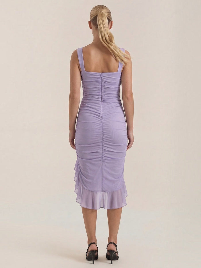 Ramona Robe Midi À Volants