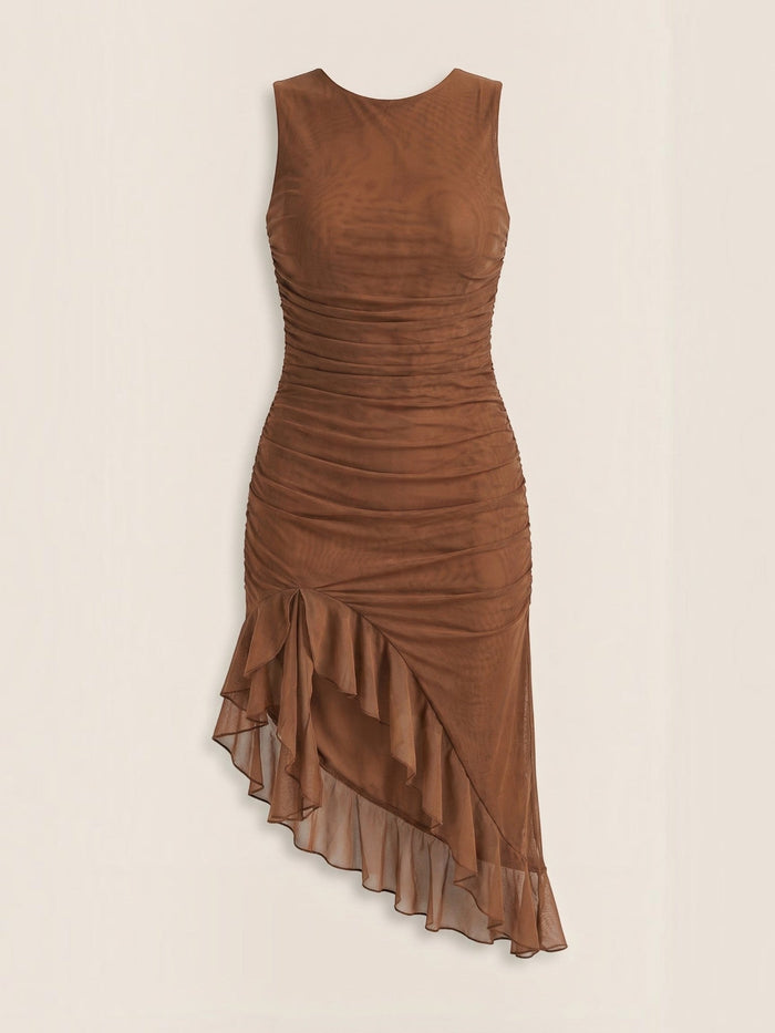 Ramona Robe Midi À Volants