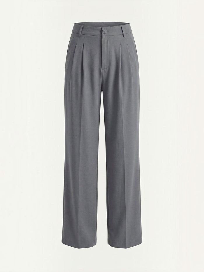 Rebecca Pantalon Taille Haute En Tissu