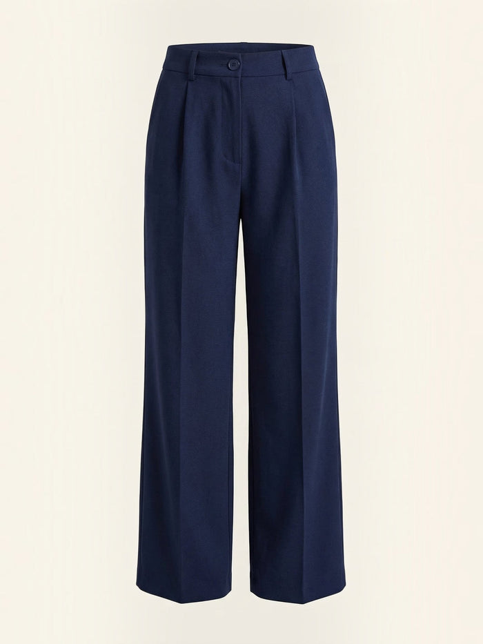 Rebecca Pantalon Taille Haute En Tissu