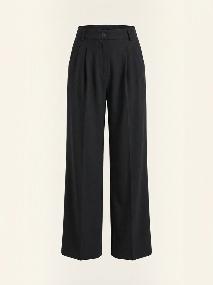 Rebecca Pantalon Taille Haute En Tissu