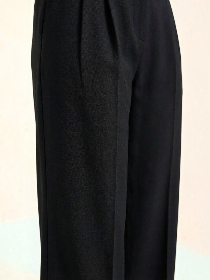 Rebecca Pantalon Taille Haute En Tissu