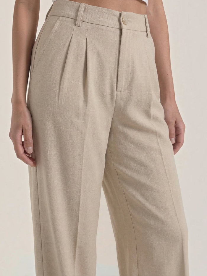 Rebecca Pantalon Taille Haute En Tissu