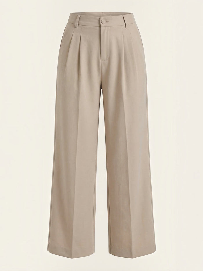 Rebecca Pantalon Taille Haute En Tissu