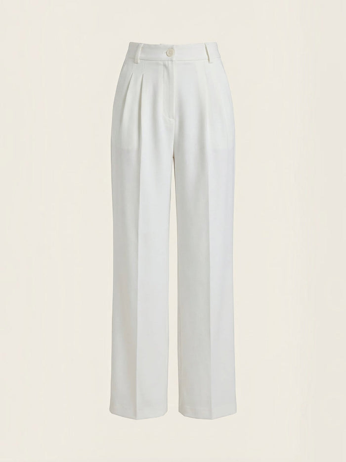 Rebecca Pantalon Taille Haute En Tissu