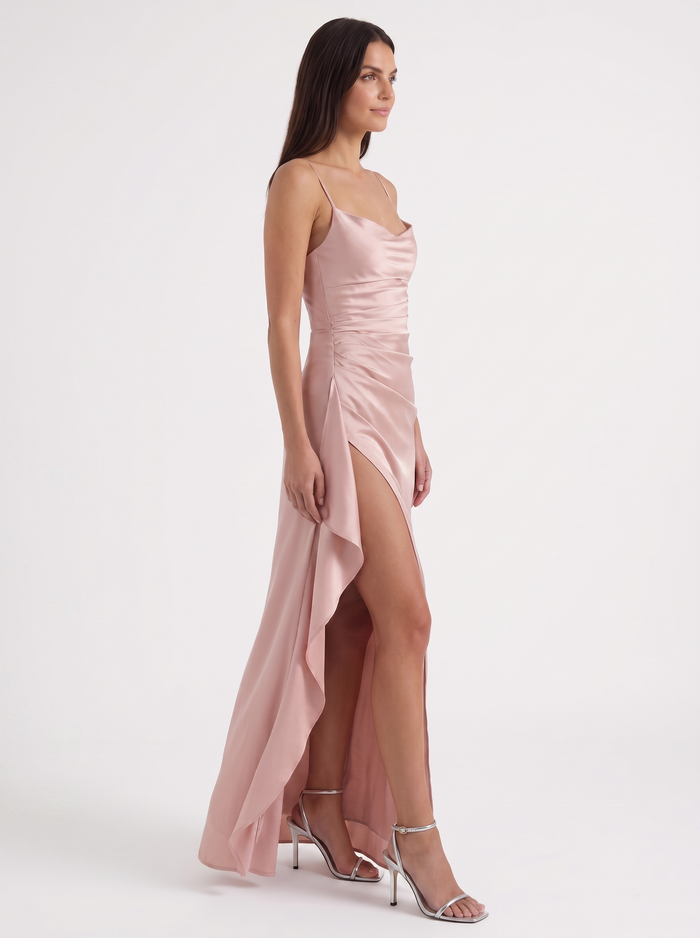 Rhiannon Robe Longue Satinée Maxi