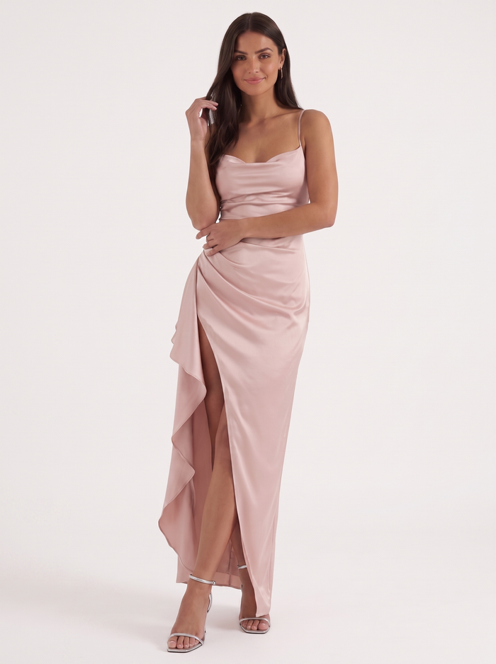 Rhiannon Robe Longue Satinée Maxi