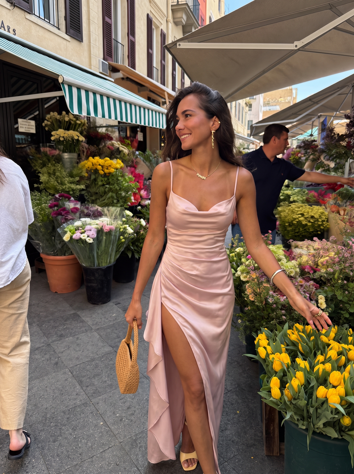 Rhiannon Robe Longue Satinée Maxi