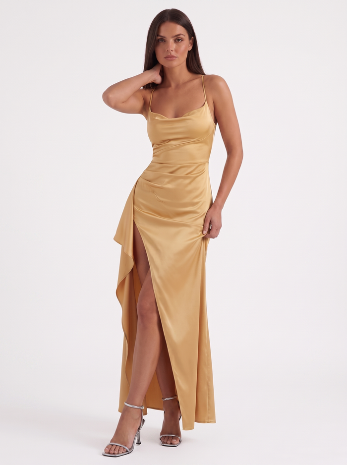 Rhiannon Robe Longue Satinée Maxi