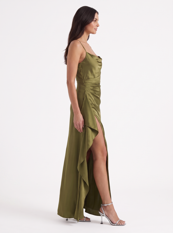 Rhiannon Robe Longue Satinée Maxi