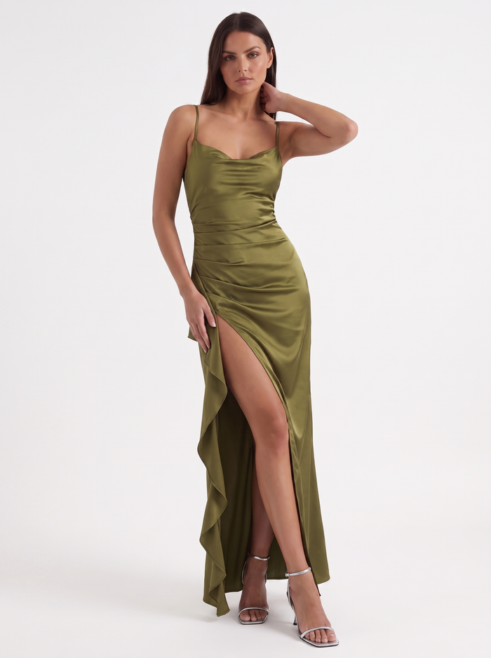 Rhiannon Robe Longue Satinée Maxi