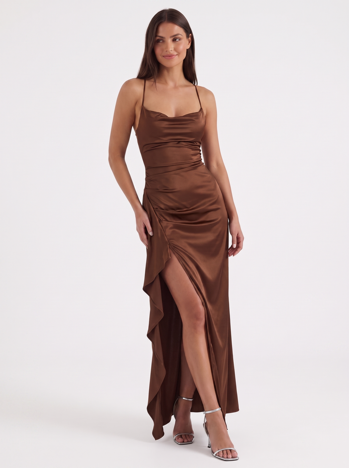Rhiannon Robe Longue Satinée Maxi