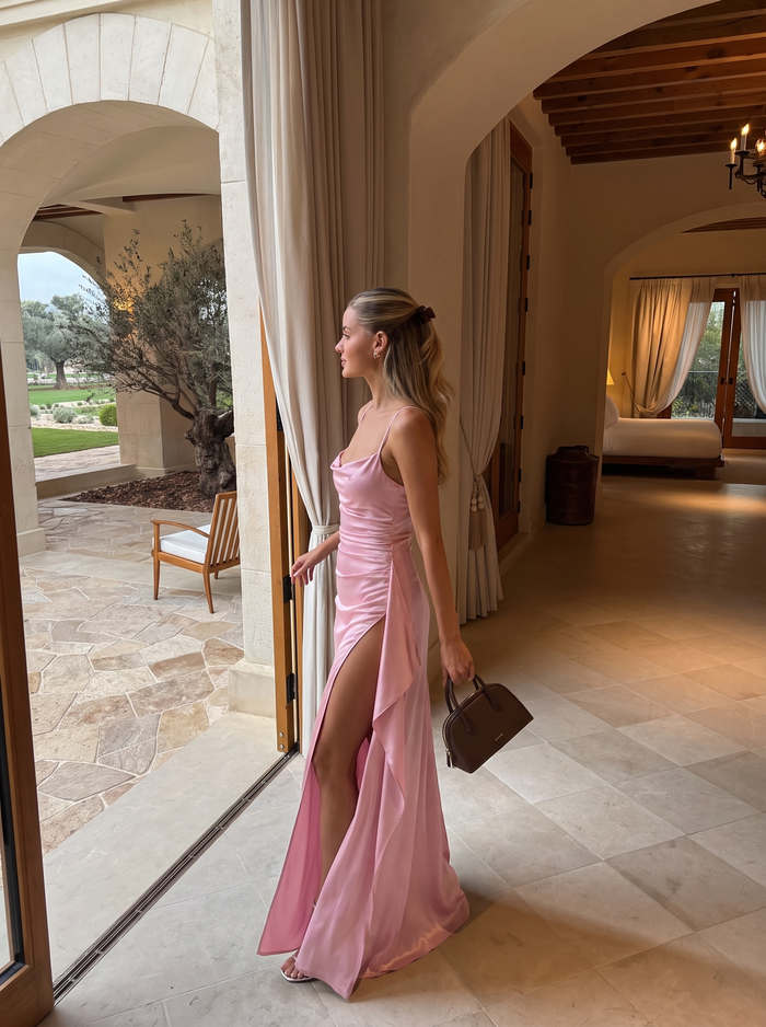 Rhiannon Robe Longue Satinée Maxi