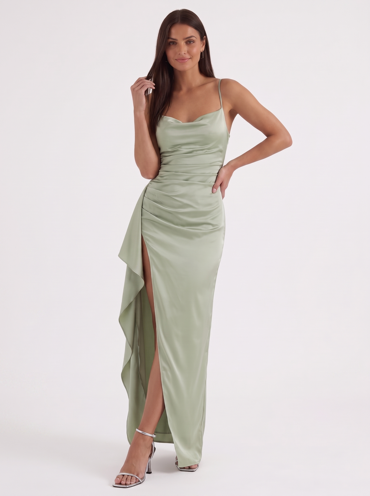 Rhiannon Robe Longue Satinée Maxi
