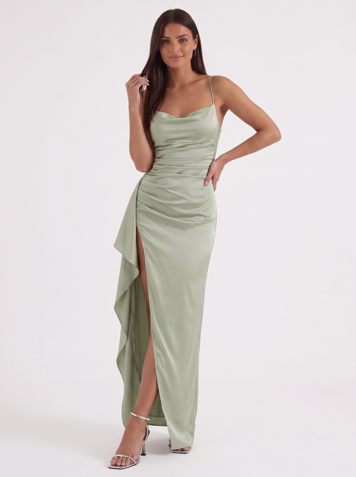 Rhiannon Robe Longue Satinée Maxi
