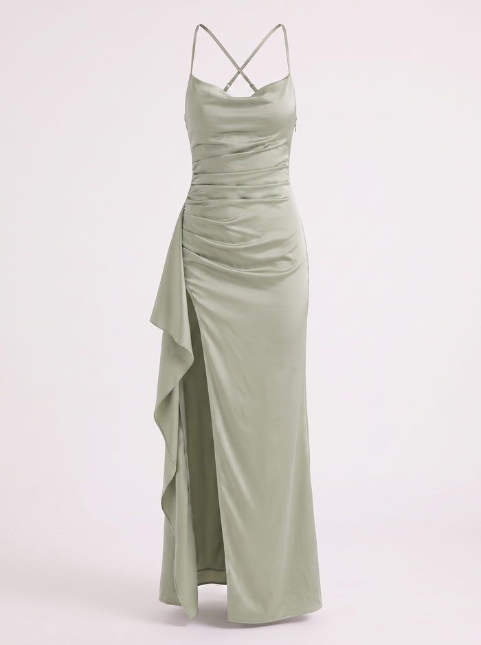 Rhiannon Robe Longue Satinée Maxi