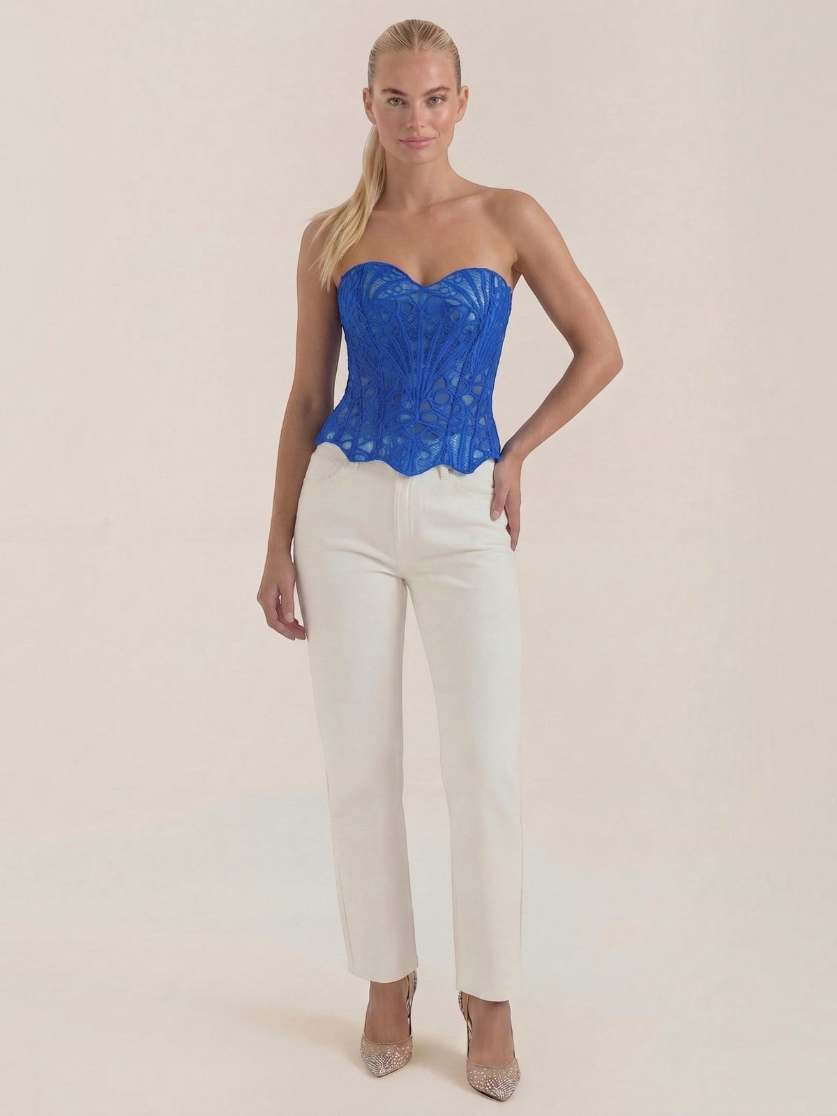 Robyn Bustier Sans Bretelles En Dentelle