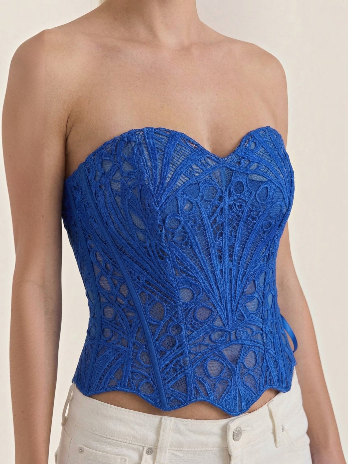Robyn Bustier Sans Bretelles En Dentelle