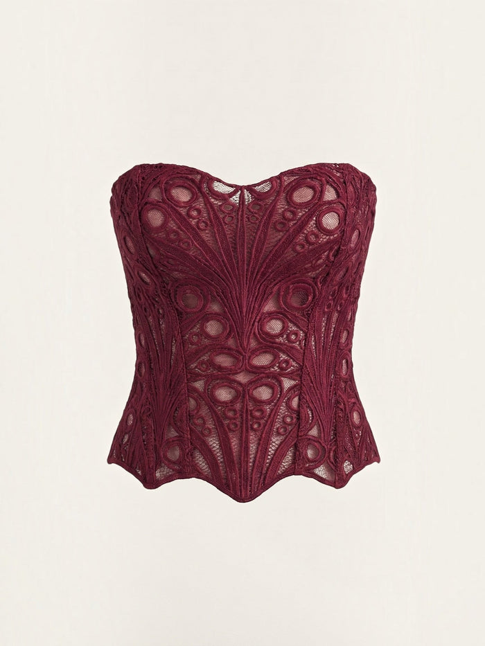 Robyn Bustier Sans Bretelles En Dentelle