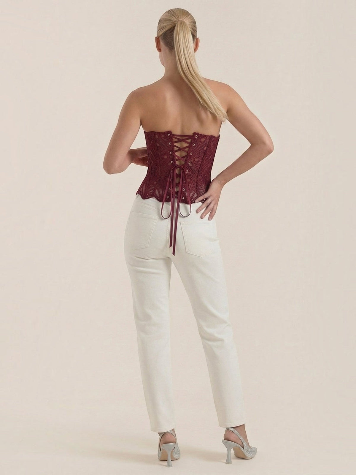Robyn Bustier Sans Bretelles En Dentelle