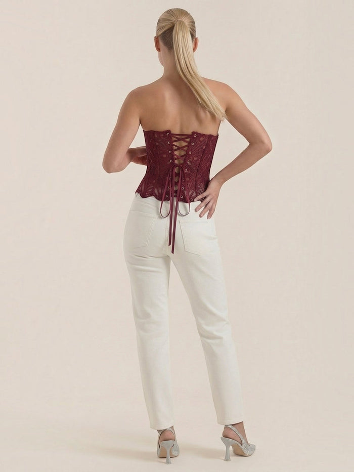 Robyn Bustier Sans Bretelles En Dentelle