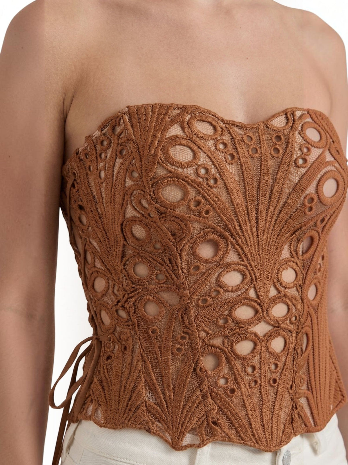Robyn Bustier Sans Bretelles En Dentelle