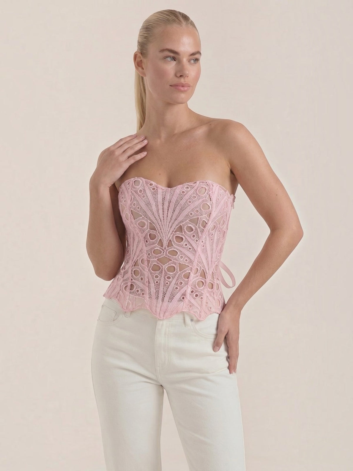 Robyn Bustier Sans Bretelles En Dentelle