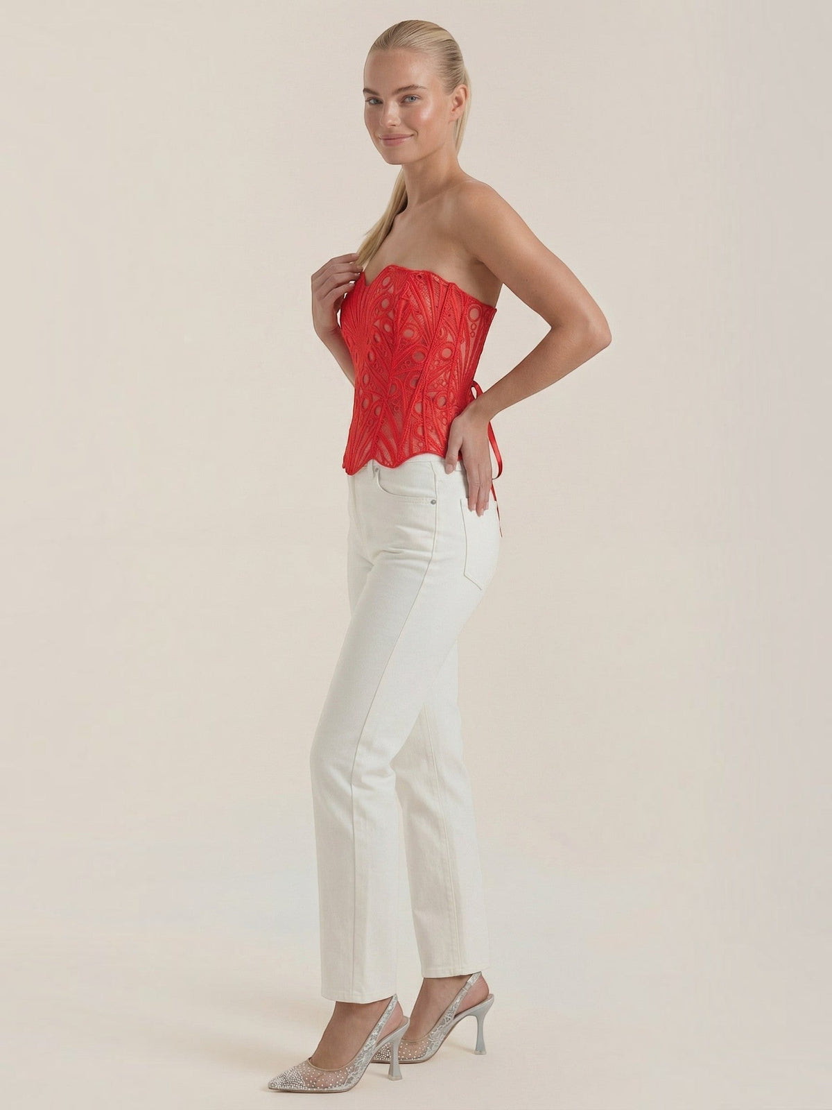 Robyn Bustier Sans Bretelles En Dentelle