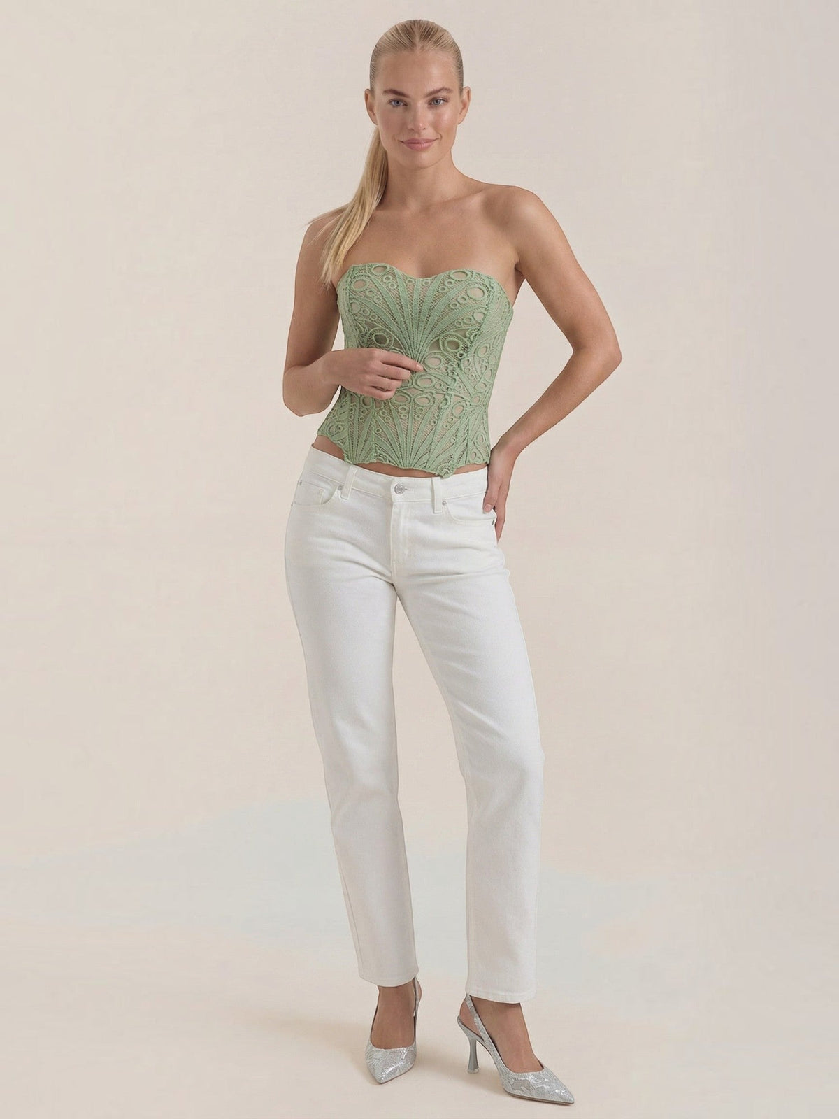 Robyn Bustier Sans Bretelles En Dentelle