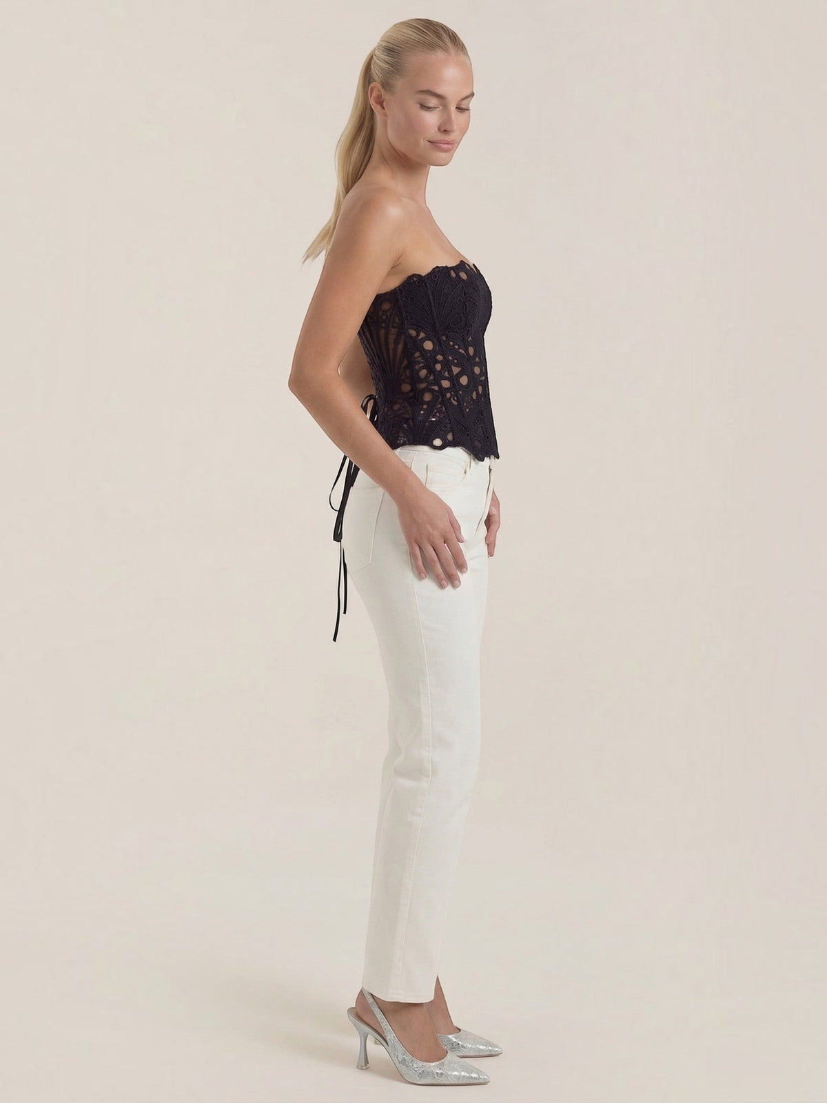 Robyn Bustier Sans Bretelles En Dentelle