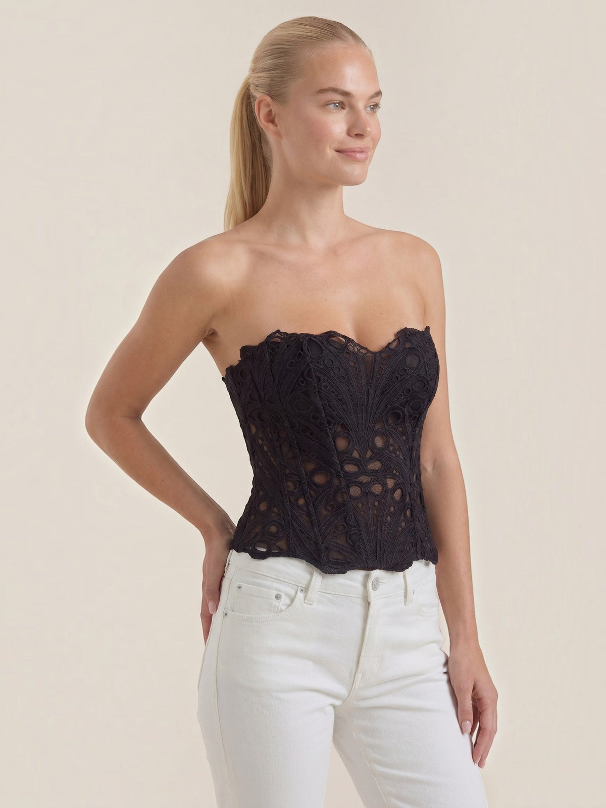 Robyn Bustier Sans Bretelles En Dentelle