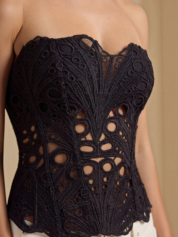 Robyn Bustier Sans Bretelles En Dentelle