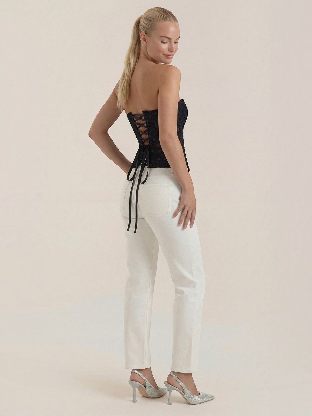 Robyn Bustier Sans Bretelles En Dentelle