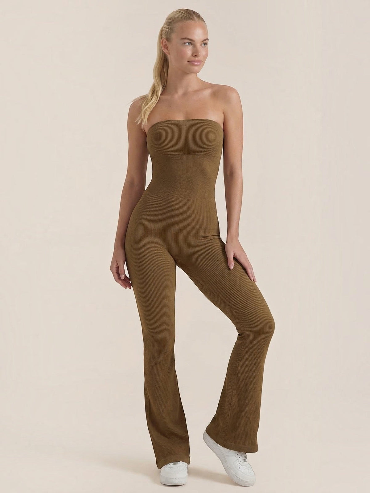 Selma Combinaison Pantalon Côtelée