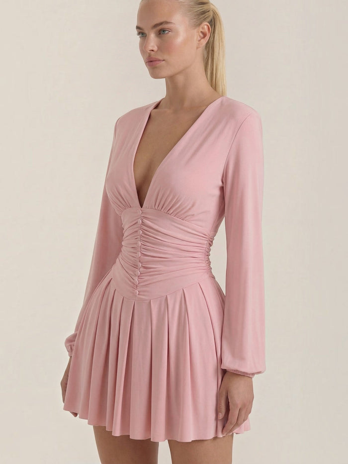 Tricia Robe Courte Décolleté En V