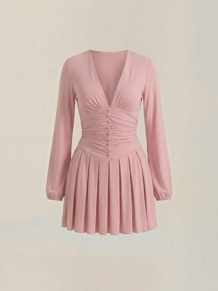 Tricia Robe Courte Décolleté En V