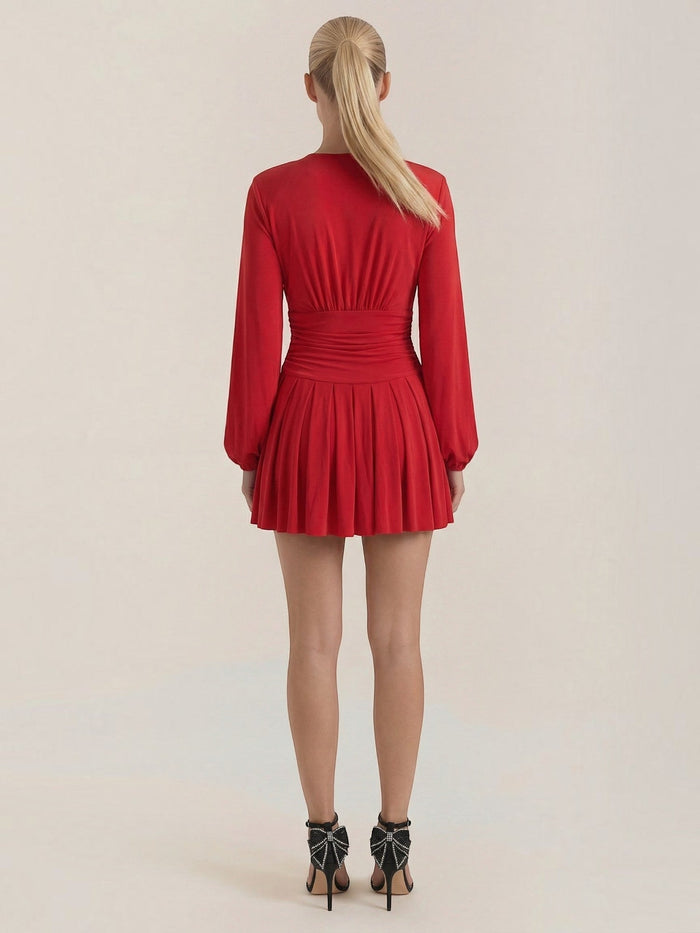 Tricia Robe Courte Décolleté En V