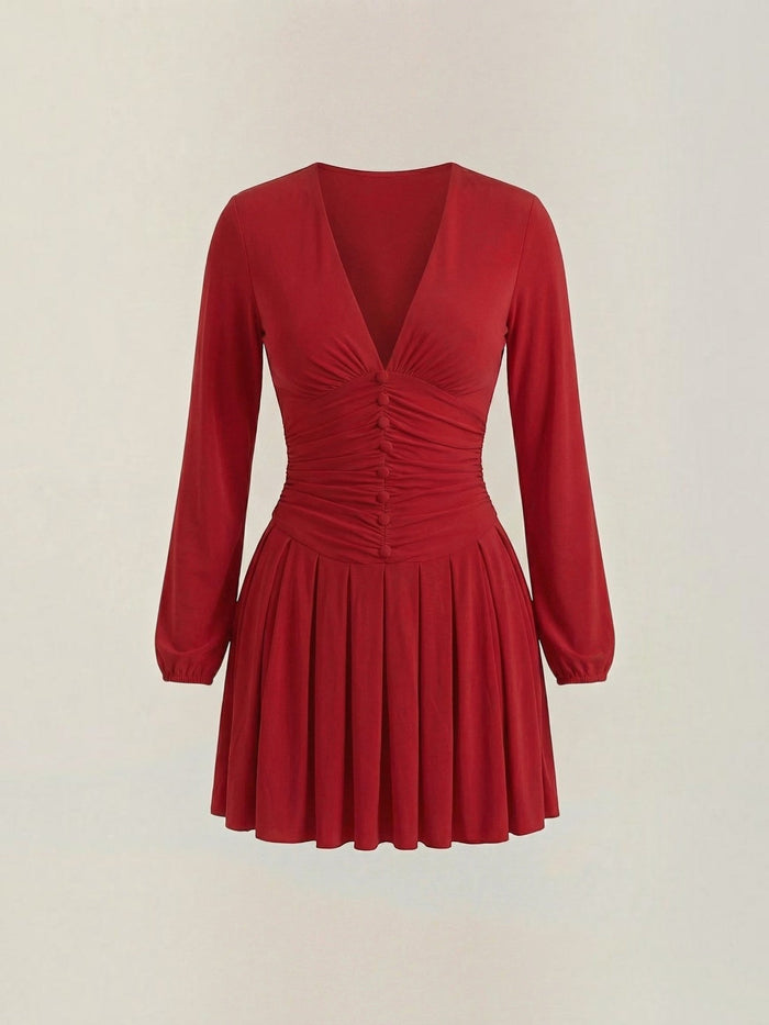 Tricia Robe Courte Décolleté En V