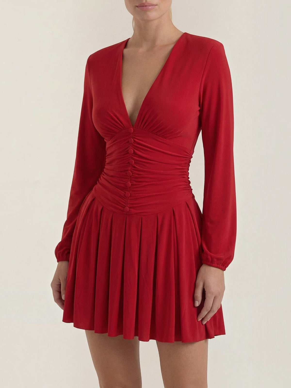 Tricia Robe Courte Décolleté En V