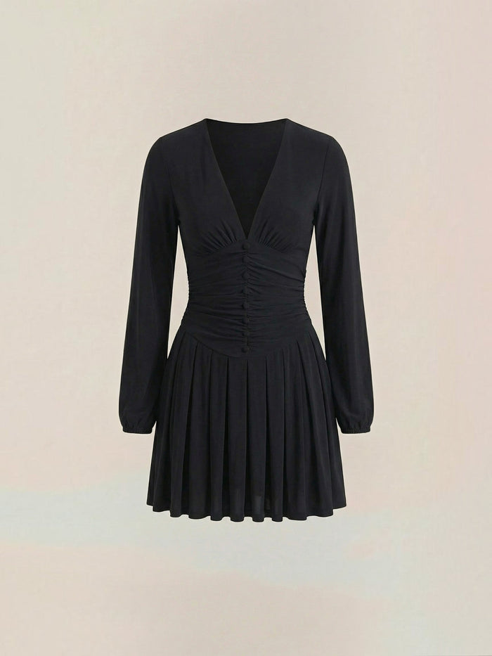 Tricia Robe Courte Décolleté En V