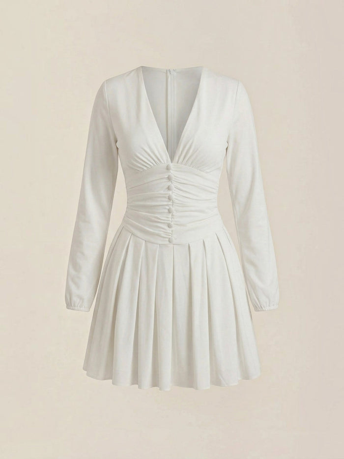 Tricia Robe Courte Décolleté En V