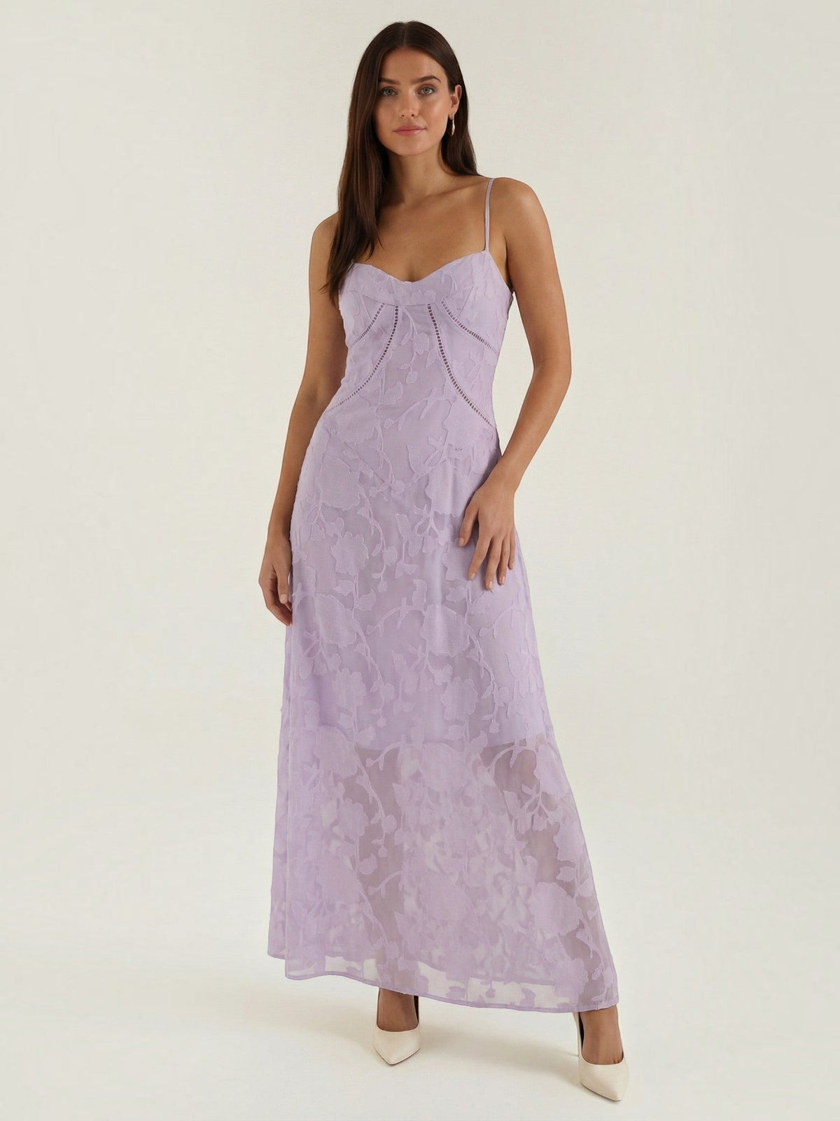 Arabelle Robe Longue Jacquard